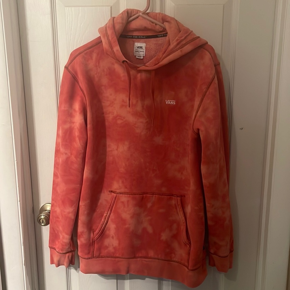 Red vans hoodie size M